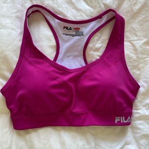 Fila Sport Performance Med Impact Bra Fuchsia Lg